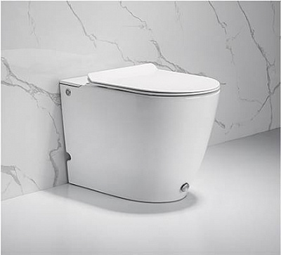 Приставной безбачковый унитаз с функцией импульсного смыва Cerutti spa Barbaria Pulse CT7264