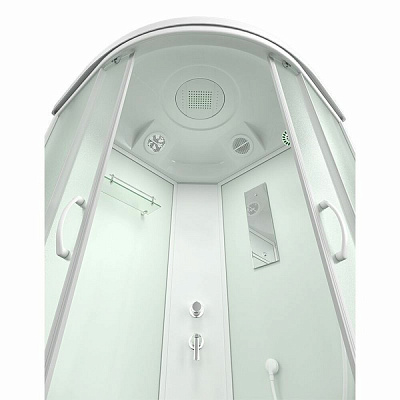Душевая кабина 100х100 Mirwell MR3510TP-C3-RUS, высокий поддон