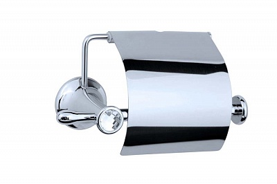 Держатель для туалетной бумаги Boheme Puro 10701 хром/Swarovski