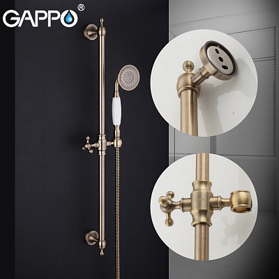Душевой гарнитур Gappo G16 G8016-4, бронза