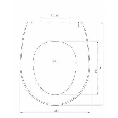Сиденье для подвесного унитаза Бореаль (дюропласт) Сантек 1WH501546