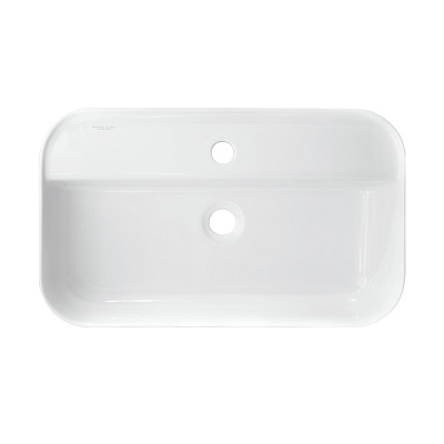 Раковина накладная 60 Sanita Luxe Infinity Shelf INF60SLWB01SH (с отверстием под смеситель)