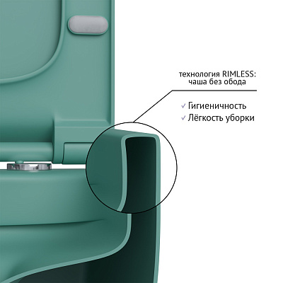 Унитаз подвесной безободковый Berges Ego Xl 082141
