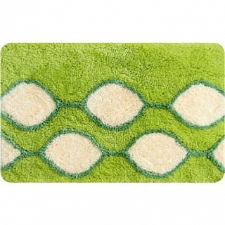 Коврик для ванной комнаты Iddis 50*80 см  Curved Lines green 402A580I12