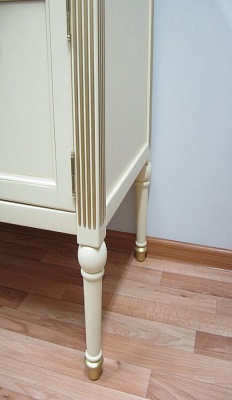 Тумба с раковиной Eurolegno Verdi 900Р и столешница 900*570*850 слоновая кость с патиной