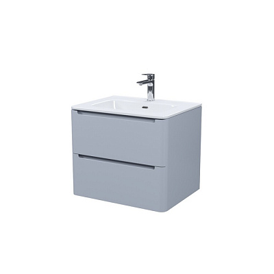 Тумба с умывальником подвесная IDDIS Edifice 60 см светло-серый EDI60L0i95K