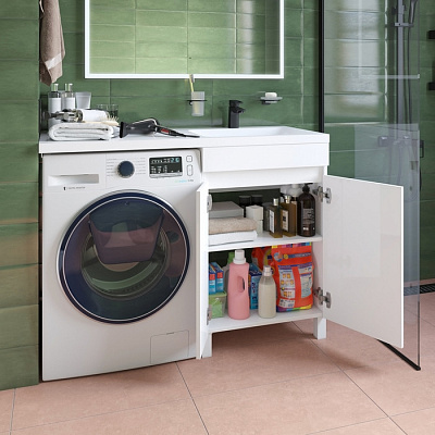 Тумба с умывальником для стиральной машины 120 см Iddis Optima Home OPH12RDi95K