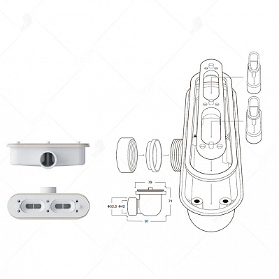 Душевой поддон RGW STL-188W 80х120