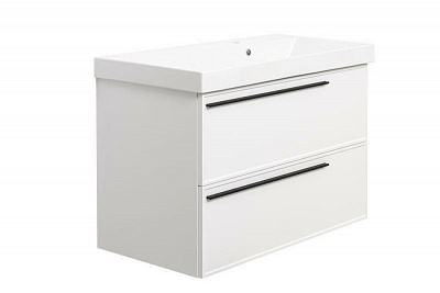 Тумба под раковину La Fenice ELBA Twin Bianco 90, белая матовая FNC-01-ELB-B-90-2 (рак 252282 в комплект не входит)