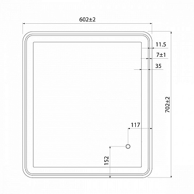 Зеркало Iddis Cloud 60 CLO6000i98