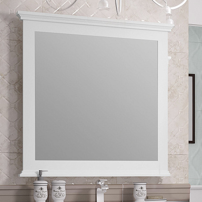 Зеркало Палермо 80, цвет белый