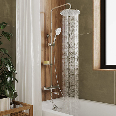 Душевая система с термостатом Milardo Ideal Spa ILSSBTHM06 хром