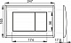 Кнопка смыва AlcaPlast M270 белая