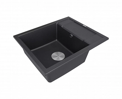 Мойка 60х50 Paulmark FLUGEN 50-600 IT-GRANIT PM216050-BL черный гранит