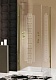 Душевое ограждение Box&Co Queen 90*90*190 дверь SX профиль бронза, стекло прозрачное, декор матовый