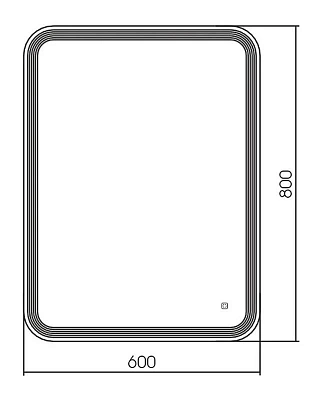 Зеркало 60х80 бегущий свет сенсорный выключатель Silver Mirrors Mary - S LED-00003117