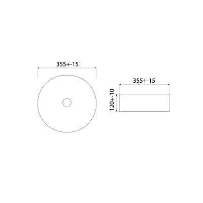 Накладная раковина Iddis Ray RAYBM03i27, черный матовый