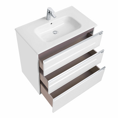 Тумба под раковину Roca The Gap 80 белый глянец 3 ящика A857406806