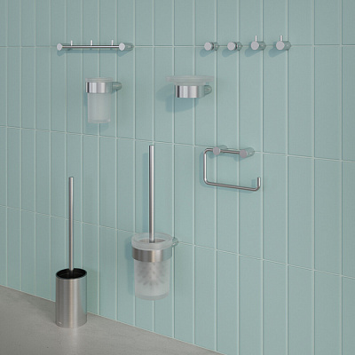 Стакан для зубных щеток, нержавеющая сталь, Petite, хром матовый, IDDIS, PETSSSGi45