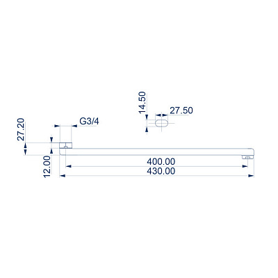 995F40C2SM излив 40, плоский Optima Home