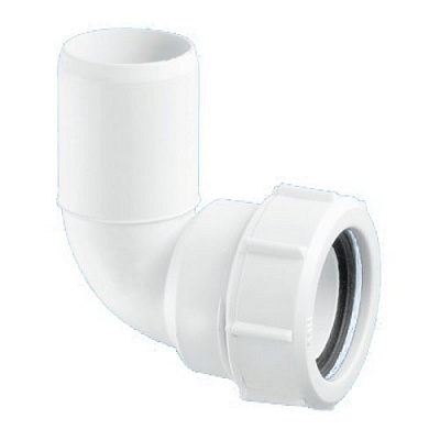 Отвод  ( 32C-WH ) на 90° компрессионный Ду=32ммхДн=32мм;-белый (уп,150)
