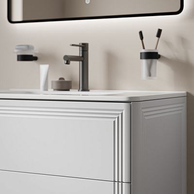 Тумба подвесная с раковиной (0108000i28) 80 см, белый, Iddis Oxford Neo OXN80W0i95K