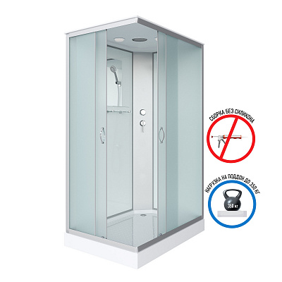 Душевая кабина Niagara Classic 120х90х215 низкий поддон 13см, стекло матовое NG-43295-14Q