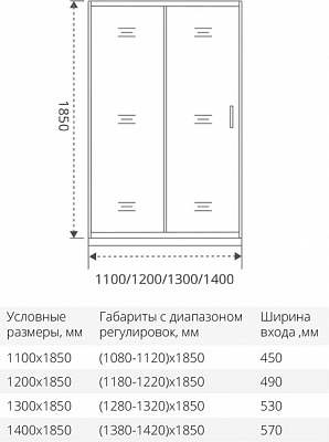 Душевая дверь GoodDoor Bas Jazz WTW-120-C-G, ДЖ00049