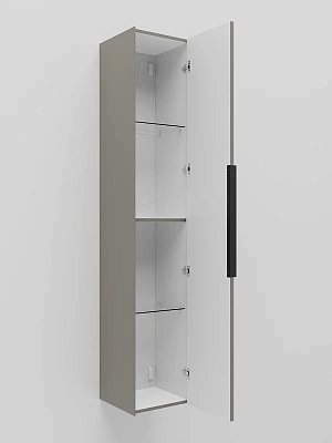 Шкаф-пенал 30 см La Fenice  Simpla Cappuccino FNC-05-SIM-C-30 бежевый матовый