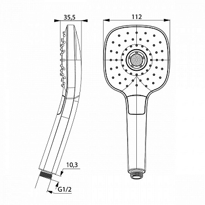 Лейка для душа Iddis Sena SEN3F00i18