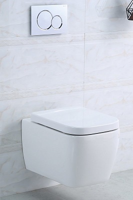 Чаша унитаза подвесного безободкового с креплением Belbagno VENETO  BB132CHR