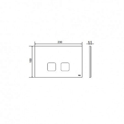 Клавиша смыва механическая PLAIN, OLI  70827