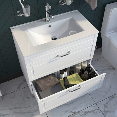 Тумба напольная, 80 см, белая, IDDIS Oxford OXF80W0i95