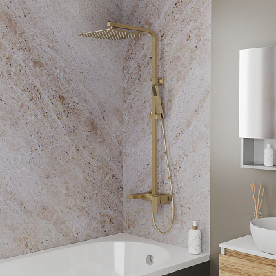 Душевая система DK Bayern Liszt DA1513707A04 матовое золото