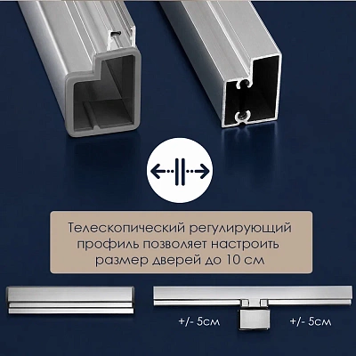 Душевое ограждение WasserKraft  Berkel 100*200 48P12