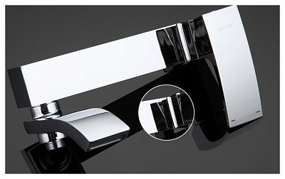 Смеситель для ванны Gappo G3207 хром, излив переключатель на лейку