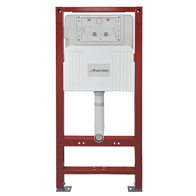 Инсталляция 3в1 для подвесных унитазов Monterey H508A , клавиша хром, шумоизоляционная плита