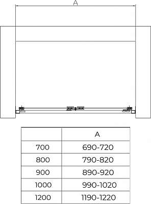 Душевая дверь RGW Passage PA-21 100 см 06082110-11