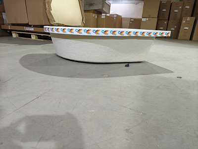 Чаша поддона душевого 120х80 х42 Erlit, ассиметричная правая, ERT12842R (без каркаса и экрана) Запчасть