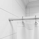 Карниз для ванной комнаты, 110-200 см, белый, Easy, Milardo, 010A200M14