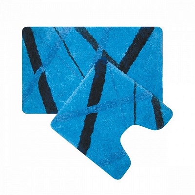 Набор ковриков для ванной комнаты Iddis 50*80+50*50 см blue rain MID160MS
