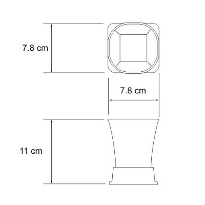 Стакан для зубных щеток WasserKRAFT Amper K-5428BLACK
