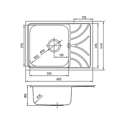 Мойка врезного монтажа Iddis Arro ARR60SDi77