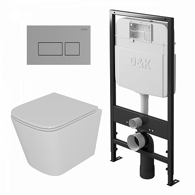 Комплект инсталляции с унитазом D&K DS1431605