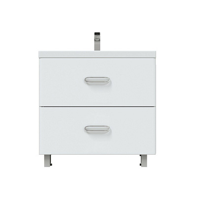 Тумба под раковину напольная 2 ящика MIRSANT Fuji 80/2(раковина Deep-80) (рак. 262520 в комплект не входит)