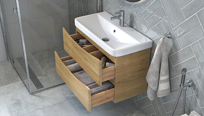 Тумба подвесная Velvex Clay 80.2Y (дуб верона) (рак.217493)