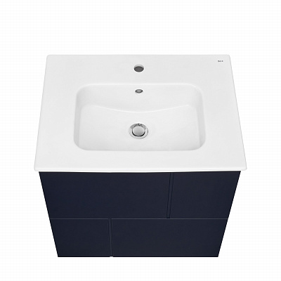 Тумба с раковиной Roca Luna 60 2 ящика ZRU9307766, синий