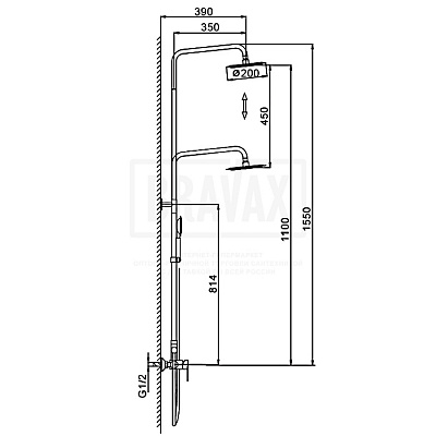 Душевая система Frap H48 F2448-20