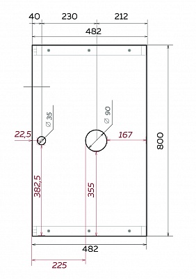 Тумба без раковины 1Marka GRUNGE LOFT 80П 1в.я Дуб Вотан