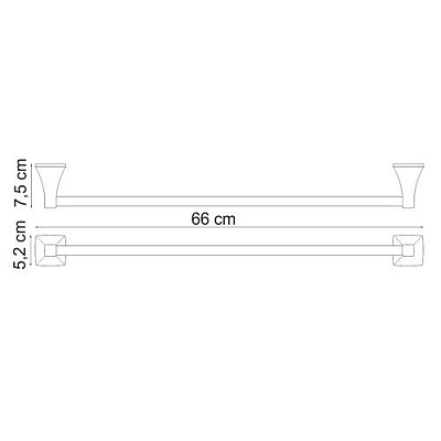 Штанга для полотенец WasserKRAFT Wern K-2530